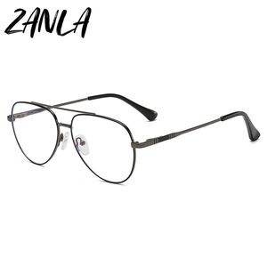 <span class=keywords><strong>Gafas</strong></span> con Doble Puente y Protección Anti-Luz Azul para <span class=keywords><strong>Hombre</strong></span>, Estilo Piloto Metálico, para Viajes y Ocio, con Graduación Personalizada para Miopía - Product Image 3