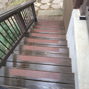 Bande adhésive antidérapante Xuri en PVC, bande abrasive marron, antidérapante pour marches d'escalier, marches en <span class=keywords><strong>bois</strong></span> - Product Image 3