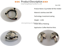 Pièces de machine à expresso sur mesure en acier inoxydable 304 moulé par investissement, matériel pour café