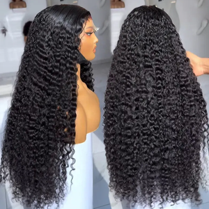 Peluca Rizada Birmana Natural India, Peluca Frontal de Encaje HD Completo de 30 Pulgadas, Venta al por Mayor, Peluca de Cabello Humano Virgen Peruano Natural 12A Sin Pegamento - Product Image 2