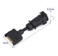 Échantillon gratuit Australie : Connecteur de remorque 12V, prise plate 7 broches vers prise européenne 7 broches