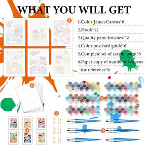 Kit de <span class=keywords><strong>peinture</strong></span> par numéros pour adultes débutants, thème <span class=keywords><strong>chat</strong></span>, <span class=keywords><strong>peinture</strong></span> <span class=keywords><strong>acrylique</strong></span> DIY, <span class=keywords><strong>chat</strong></span> noir, <span class=keywords><strong>peinture</strong></span> par numéros sur toile sans cadre, ensemble d'art pour la maison - Product Image 2