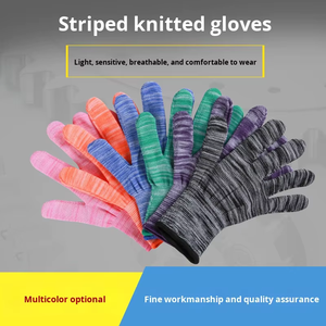 Anti-Static PU Coated Palm Mechanic <strong>Gloves</strong> ESD Protection <strong>12</strong> <strong>oz</strong> Thickness Customizable Safety <strong>Gloves</strong> - Product Image 4