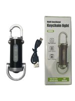 7 Modes ABS lampe corps LED ampoule USB charge IP65 évalué 300Lumen EDC porte-clés lampe de poche Portable 300Lumen lampes de poche et torches