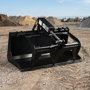 Attache grappin hydraulique pour racines de 44 pouces pour mini-chargeuse compacte, idéale pour la défrichement et l'aménagement paysager (broussailles, bûches, roches, débris) – Fabriqué aux États-Unis - Product Image 3