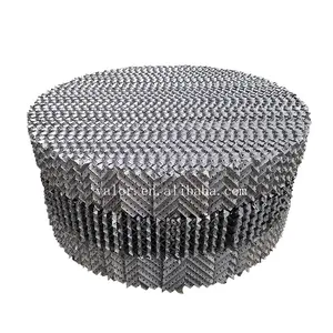 304 316 Stainless Steel Structured Tower Packing Metal Wire Gauze Structured Packing corrugated plate metal structured packing