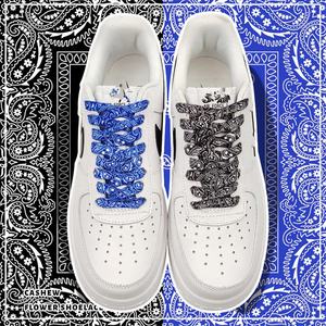 Stampa a sublimazione personalizzata Olian piatte SB schiacciate di marca lacci per scarpe con motivo Paisley bandane colorate lacci per scarpe da ginnastica - Product Image 4