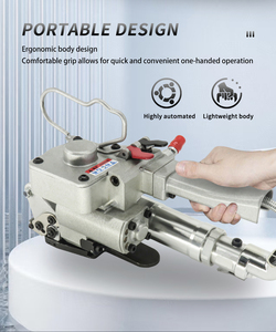 Yunyu khí nén nóng chảy Pet nhựa đóng đai máy với khóa Thiết bị mô hình 13-25 12-16mm chiều rộng & 0.5-1.2mm Độ dày - Product Image 2