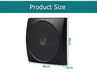 Lecteur de cartes RFID de proximité étanche ZK KR601m ABS IC pour système de contrôle d'accès aux portes