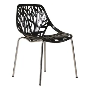 家具花园户外金属叠餐椅塑料镀铬腿椅热现代廉价叠酒店餐厅椅子