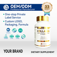 Capsules de collagène marin à marque privée OEM, compléments alimentaires à base de plantes, collagène en poudre, HA, vitamine, complément pour le bien-être de la peau