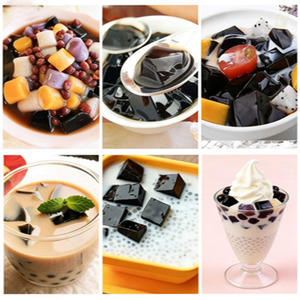 Poudre de gelée d'herbe noire (arôme solide) Poudre de gelée d'herbe Bon prix de vente - Ingrédient de qualité commerciale pour les boissons à bulles et les desserts - Product Image 6