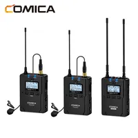 COMICA CVM-WM200 PRO(A) PRO UHFメタルデュアルチャンネルワイヤレスマイク、スマートフォンカメラおよびカムコーダーと互換性があります