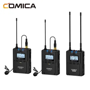 COMICA CVM-WM200亲 (A) 亲UHF金属双通道无线麦克风与智能手机摄像头和摄像机兼容