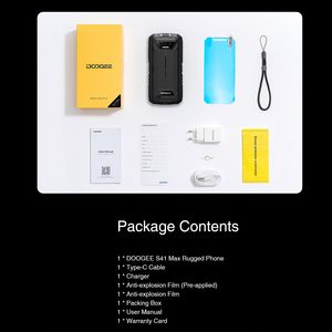 Hot <span class=keywords><strong>DOOGEE</strong></span> <span class=keywords><strong>S41</strong></span> Max 4G NFC Smartphone 6GB RAM 256GB ROM Déverrouillage du visage 5.5 pouces Octa Core Android 13 Smartphone - Product Image 6