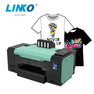 Linko mesin cetak Printer DTF kepala ganda, L-402 I3200 XP600 30cm 12 inci A3 dtf