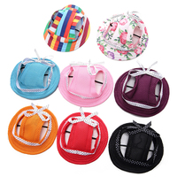 Chapeau Bob Respirant en Maille Écologique GorisPet avec Sangle Mentonnière Réglable Protection Solaire pour Chiens et Chats de Petite et Moyenne Taille