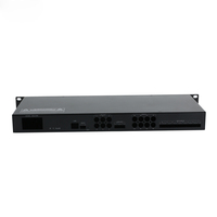 Boîtier de serveur NAS mini 1U 19 pouces en aluminium anodisé noir peint sur mesure, en acier galvanisé, châssis d'amplificateur vierge