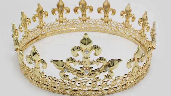 成年男子国王王冠生日王冠大尺寸水钻王子金王冠 - buy birthday
