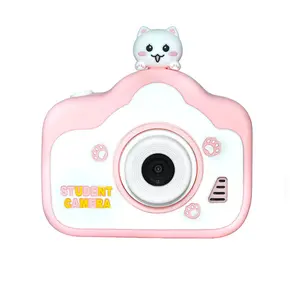 Toptan çocuk kamera Mini dijital almak fotoğraf kamerası 2 inç şarj edilebilir çocuklar Mini dijital kamera oyuncaklar çocuklar için