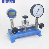 Shelok Manual Pneumatic Pressure Calibration Bench with Dual Ports for Efficient Calibration Work