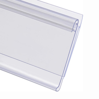 Co-extrusion rigide souple 1210mm Pvc porte-prix UPC Ticket Channel porte-étiquette bande porte-étiquette en plastique pour étagères Tego