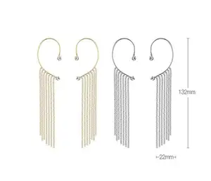 Fashion Tassel Stud Earring Designs New Model Pearl Tassel Ear Rings