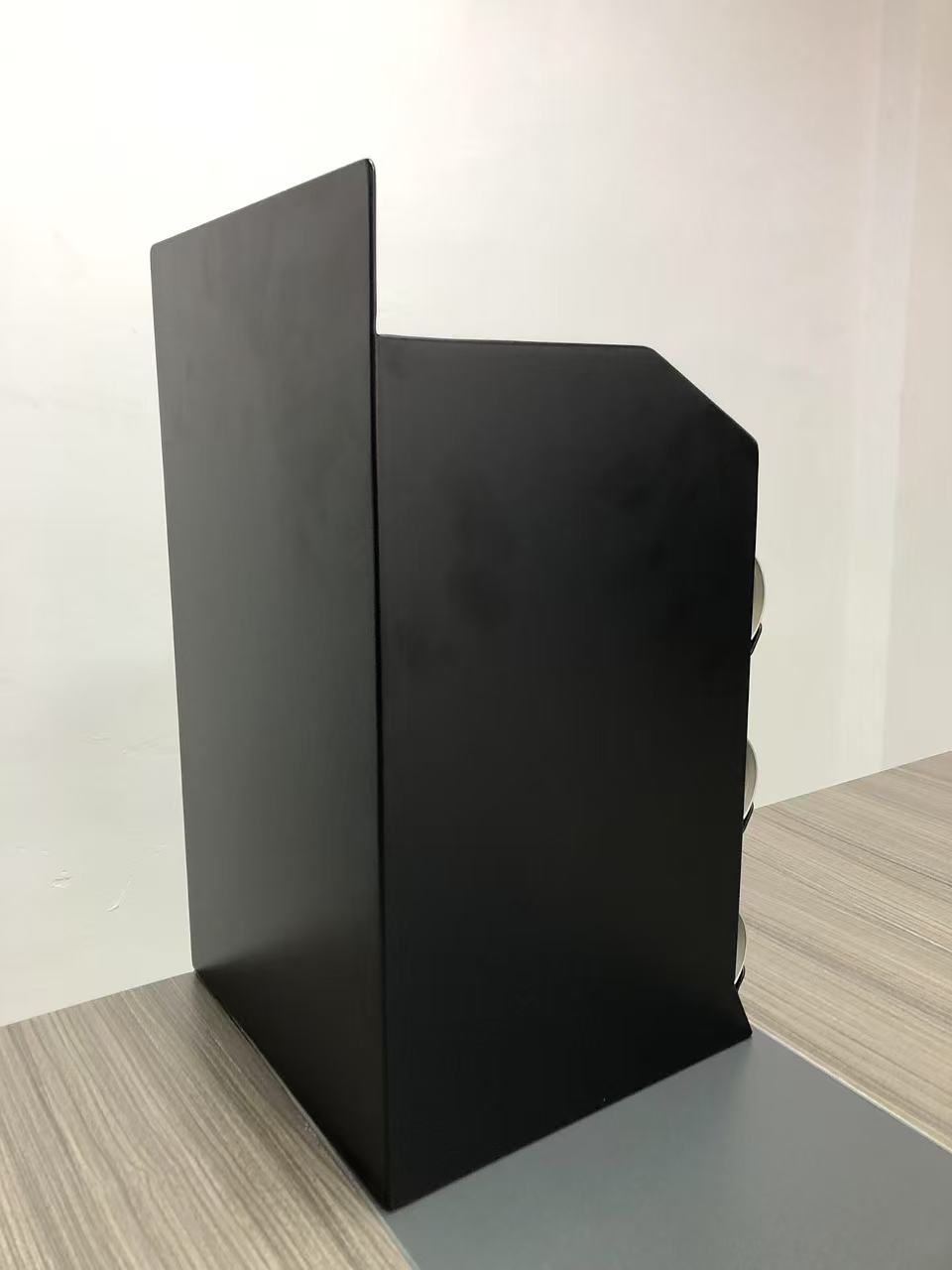 Dual Channel Self-weighted Chute Beverage Display Stand Metal Frame Cola Can Display Racks Black Counter Top Garment Racks — view 3