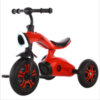 Achat en ligne Vente en Inde Prix pas cher Poussette 4 en 1 Jouet pour bébé à trois roues Tricycle avec panier arrière