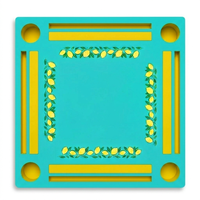 Tapis de table de mahjong flottant moderne de luxe en microfibre écologique, résistant à l'eau, antidérapant, avec logo personnalisé pour la maison et les soirées poker