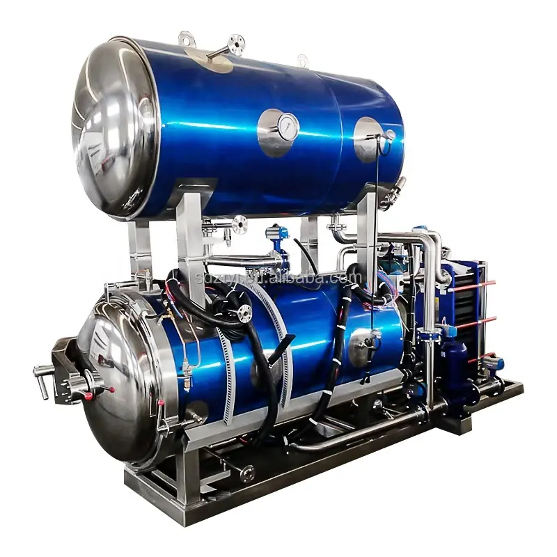 La olla de esterilización a alta temperatura de automatización de la industria alimentaria se puede utilizar tanto con fines eléctricos como de vapor