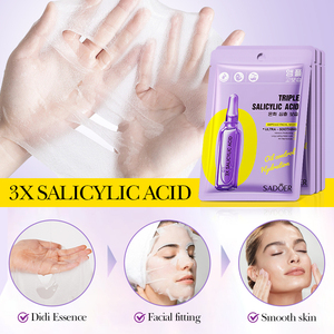 <span class=keywords><strong>Mascarilla</strong></span> Facial OEM SADOER Beauty Tea Plant con Ácido Salicílico Anti-Acné, Ceramida, Vitamina C, Hidratante, Blanqueadora y Antienvejecimiento - Product Image 4