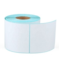 Étiquette thermique directe 80 mm x 80 mm avec revêtement supérieur, étiquette thermique vierge, impression directe, papier auto-adhésif