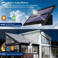 Luz de pared para exteriores con control remoto y energía solar, LED de alto brillo, ahorro de energía, decorativa, impermeable, para uso doméstico