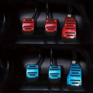 3 cái xe đạp miếng đệm tự động thể thao Xăng nhiên liệu xăng ly hợp phanh Pad Bìa bàn đạp chân phần còn lại tấm Bộ dụng cụ - Product Image 6