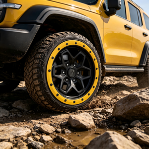 ล้ออัลลอยด์ออฟโรดแบบกำหนดเอง 4x4 สำหรับรถยนต์โตโยต้าแลนด์ครุยเซอร์ แทงค์ 300 ล้อรถออฟโรด OEM ODM - Product Image 1