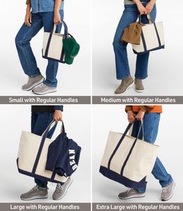 Borsa Tote in Tela Bicolore Nautica Personalizzata Royal Fair con Manici e Rifiniture Superiori, Borsa a Spalla Oversize, Borse Personalizzate, Shopper da Viaggio - Product Image 4