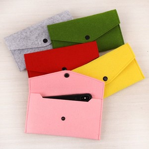 Sac de téléphone en feutre, sac de rangement pour cartes, pochette pour téléphone et porte-monnaie - Couleur et logo personnalisés, sacs en feutre de haute qualité - Product Image 5