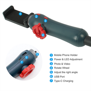 Hti HTI thăm dò 4.0 mét kiểm tra máy ảnh 5 inch HD LCD cầm tay công nghiệp Video nội soi công nghiệp borescope 4.0 mét HTI - Product Image 4