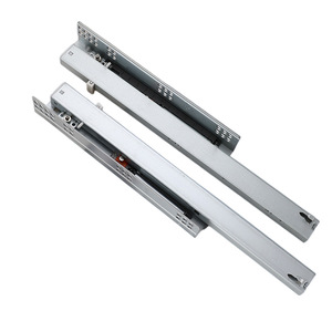 Riel de Extensión Completa Metálico Hongtai de Tres Secciones con Amortiguación Silenciosa y Montaje Oculto - Product Image 1