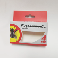 Boîte d'emballage en carton pour comprimés anti-insectes rouges avec fente Euro pour affichage suspendu en magasin