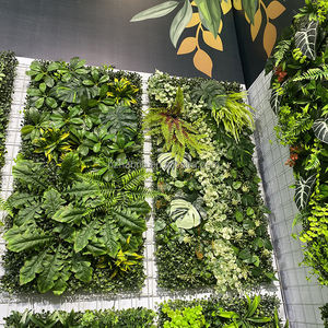 Panneaux de <span class=keywords><strong>haie</strong></span> artificielle de style mixte, protection UV, écologiques, résistants à l'eau, couleurs personnalisées pour la décoration murale intérieure - Product Image 3