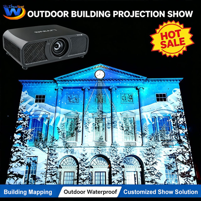 IP67 Outdoor Laser Projector 4K 10000 LM Professional 3D Mapping Projector DLP Large Venue Projector with Edge Blending Software