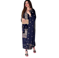 Eid & Ramadan spécial personnalisable pakistanais droite Kurta pantalon Salwar Kameez tenue traditionnelle indienne pour les femmes Readymade