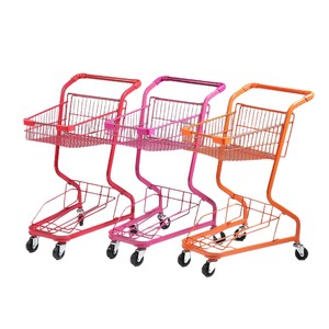Carrito de Compras de Malla Metálica de Doble Capa Colorido, Carro de Mano para Tiendas de Máquinas de Garra y Tiendas de Snacks para Mascotas - Product Image 5