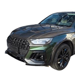 Nouveau kit de capot moteur en fibre de carbone 2016-2024 pour Audi Q5 - Installation par vis - Noir - Garantie 1 an - Product Image 5