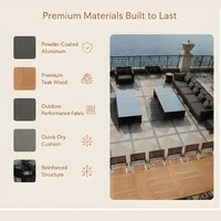 Fabrication professionnelle de meubles en rotin, canapés de jardin, meubles d'extérieur, grands ensembles de chaises d'extérieur