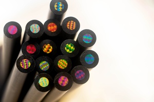 FSC 10mm Jumbo Colored Mixte Pastels Haute Qualité Noir Bois <span class=keywords><strong>arc</strong></span>-<span class=keywords><strong>en</strong></span>-<span class=keywords><strong>ciel</strong></span> Crayons de Coloriage pour Scohool/artiste - Product Image 4