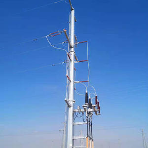 เสาส่งไฟฟ้าชุบสังกะสี 110kV สำหรับสายไฟฟ้าเหนือศีรษะ ระบบไฟฟ้าสาธารณะ และโครงการจ่ายไฟฟ้าอุตสาหกรรม - Product Image 5