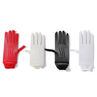 Gants multicolores mi-doigts en résille transparente extensible et respirante pour femme, pour robe de mariée, spectacle, fête et déguisement